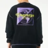 Sudadera de cuello redondo con gráfico Renew, tallas asiáticas, «Negro»