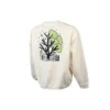 Sudadera de cuello redondo con gráfico Spring Up, tallas asiáticas «Egret»