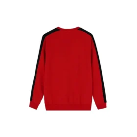 Sudadera de cuello redondo con ribetes Track Taping, tallas asiáticas «Red»