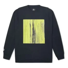 Sudadera de cuello redondo Converse Shapes Bubble unisex, tallas asiáticas, «Negro»