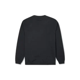Sudadera de cuello redondo de felpa cepillada con estrella bordada y diseño en forma de V Go-To Tallas asiáticas «Negro»