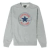 Sudadera de felpa Go-To Chuck Taylor All Star Patch de corte estándar, tallas asiáticas, «Gris»