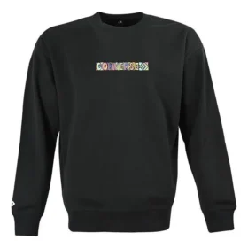 Sudadera de felpa Workmark bordada Talla asiática «Negro»