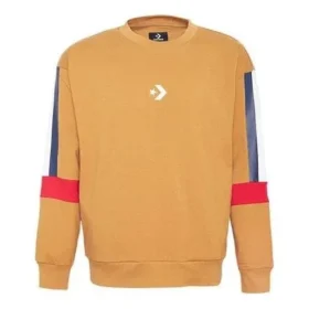 Sudadera LW con paneles en contraste, tallas asiáticas «Marrón»