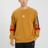 Sudadera LW con paneles en contraste, tallas asiáticas «Marrón»