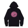 Sudadera negra de punto con logotipo grande en el pecho
