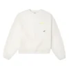 Sudadera Sherpa Crew, tallas asiáticas, «Egret»