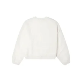 Sudadera Sherpa Crew, tallas asiáticas, «Egret»