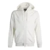 Sudaderas con capucha deportivas y casuales con cremallera completa Unisex Blanco