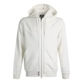Sudaderas con capucha deportivas y casuales con cremallera completa Unisex Blanco