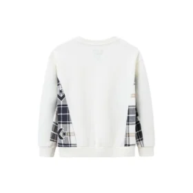 Suéter Casual Crew Tallas asiáticas «Blanco Negro»