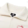Suéter con cremallera en forma de corazón, tallas asiáticas «Blanco»