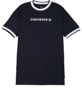 Vestido camiseta con logotipo «Negro»