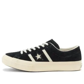 Zapatillas bajas unisex de gamuza Star & Bars, color negro
