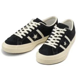 Zapatillas bajas unisex de gamuza Star & Bars, color negro