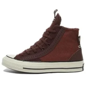Zapatillas Chuck 70 de piel y gamuza «Charcoal»
