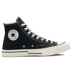 Zapatillas de lona de caña alta Chuck Taylor All Star 1970s «Negro Blanco»