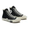 Zapatillas de lona de caña alta Chuck Taylor All Star 1970s «Negro Blanco»