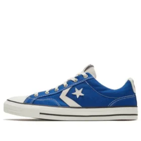 Zapatillas de skate retro unisex Star Player, azul y blanco