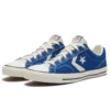 Zapatillas de skate retro unisex Star Player, azul y blanco