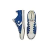 Zapatillas de skate retro unisex Star Player, azul y blanco