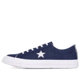 Zapatillas One Star Ox de lona azul/blanco