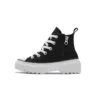 Zapatos casuales de caña alta con suela dentada Chuck Taylor All Star «Negro Blanco»