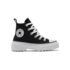 Zapatos casuales de caña alta con suela dentada Chuck Taylor All Star «Negro Blanco»