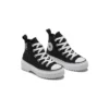 Zapatos casuales de caña alta con suela dentada Chuck Taylor All Star «Negro Blanco»