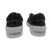 Zapatos casuales de lona bajos retro con estilo SkidGrip, negros y blancos