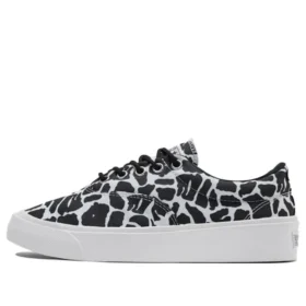 Zapatos casuales de lona bajos y elegantes Skidgrip con estampado en negro y gris «Negro y gris»
