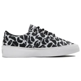 Zapatos casuales de lona bajos y elegantes Skidgrip con estampado en negro y gris «Negro y gris»