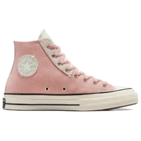 Zapatos Chuck 70s de caña alta con mezcla de materiales «Static Pink»
